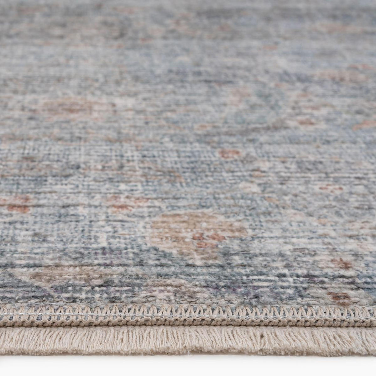 VINTAGE-TEPPICH Ishani Atticus Blau - Blau, Textil (160/231cm) - Kukoon Rugs