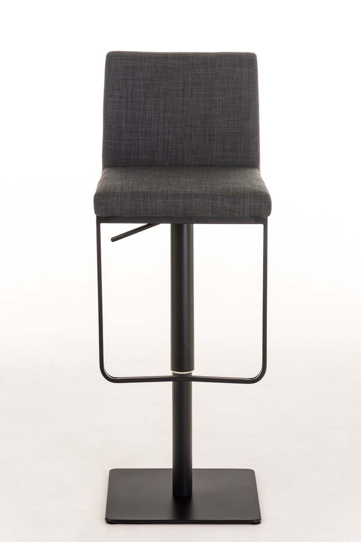 BARHOCKER Stoff Dunkelgrau - Dunkelgrau/Schwarz, Textil/Metall (42/86/44cm) - CLP