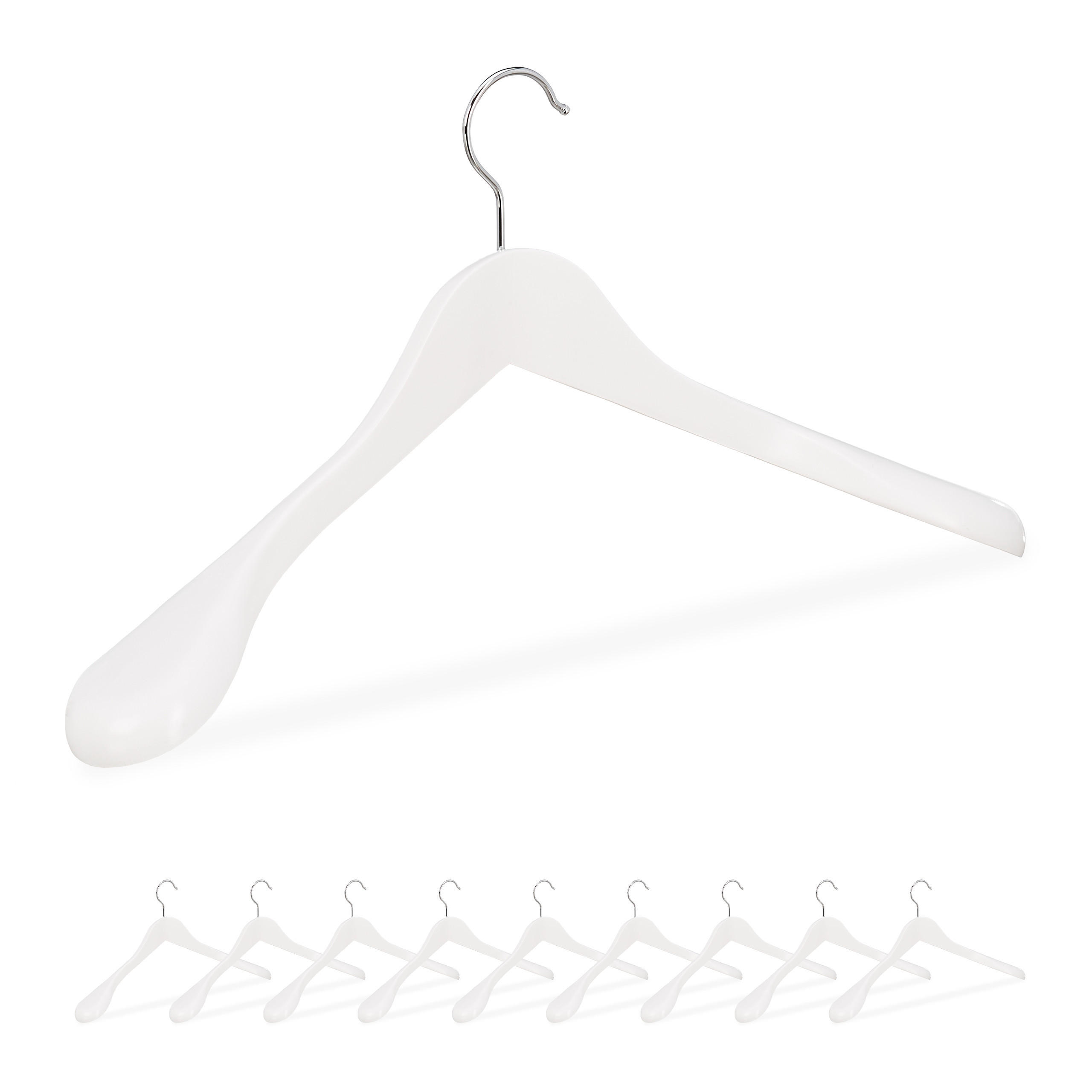 GALJAR vit 10-pack för kavaj lönnträ 23.5/45/5.5 cm