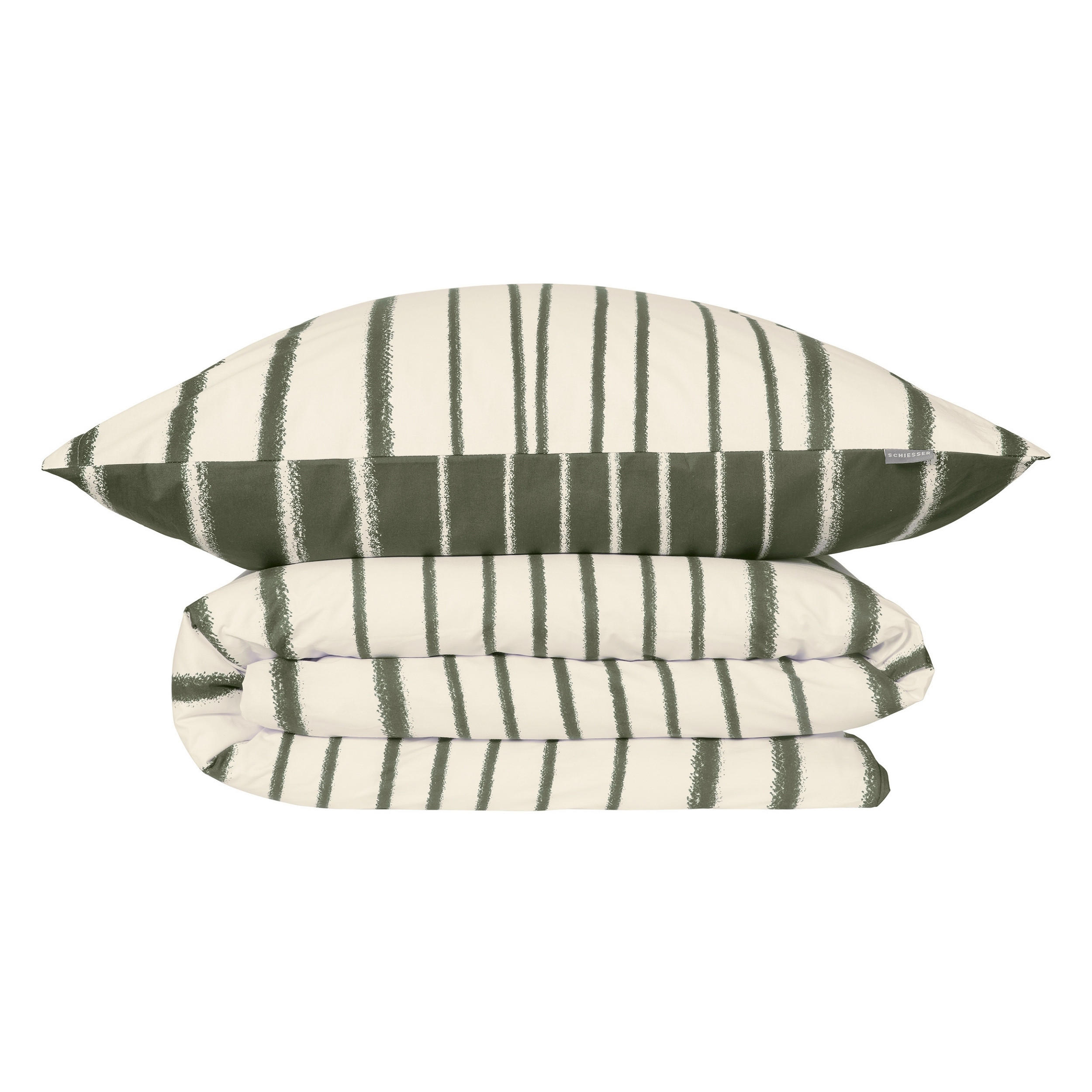 BETTWÄSCHESET Wesley - Renforcé - 2-teilig - 135 x 200 cm - Grün - Grün, Textil (135/200cm) - SCHIESSER