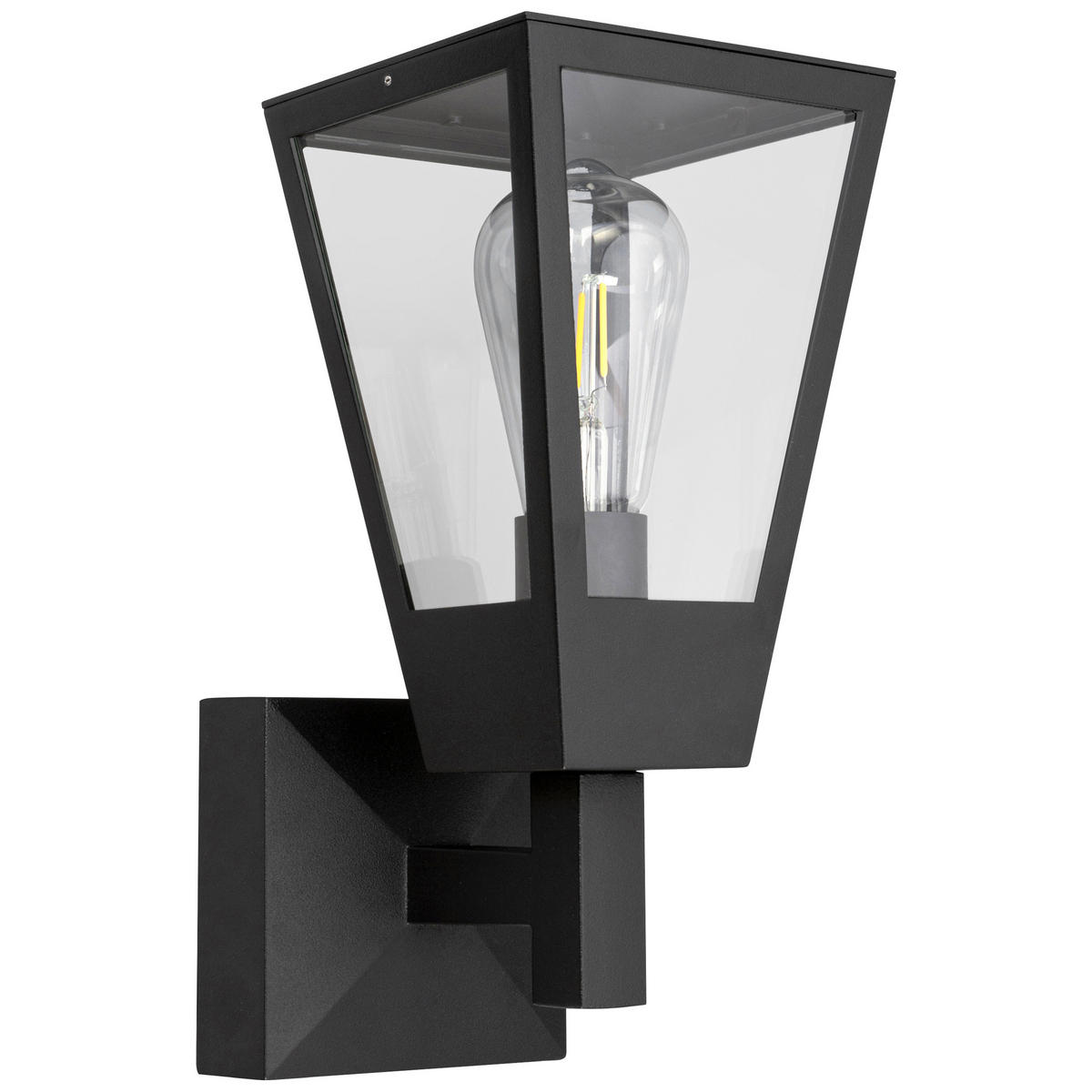 AUSSENWANDLEUCHTE Westcliff Anthrazit/Transparent 19,9/14/32 cm - Multicolor, Metall (14/32/19.9cm) - Brilliant