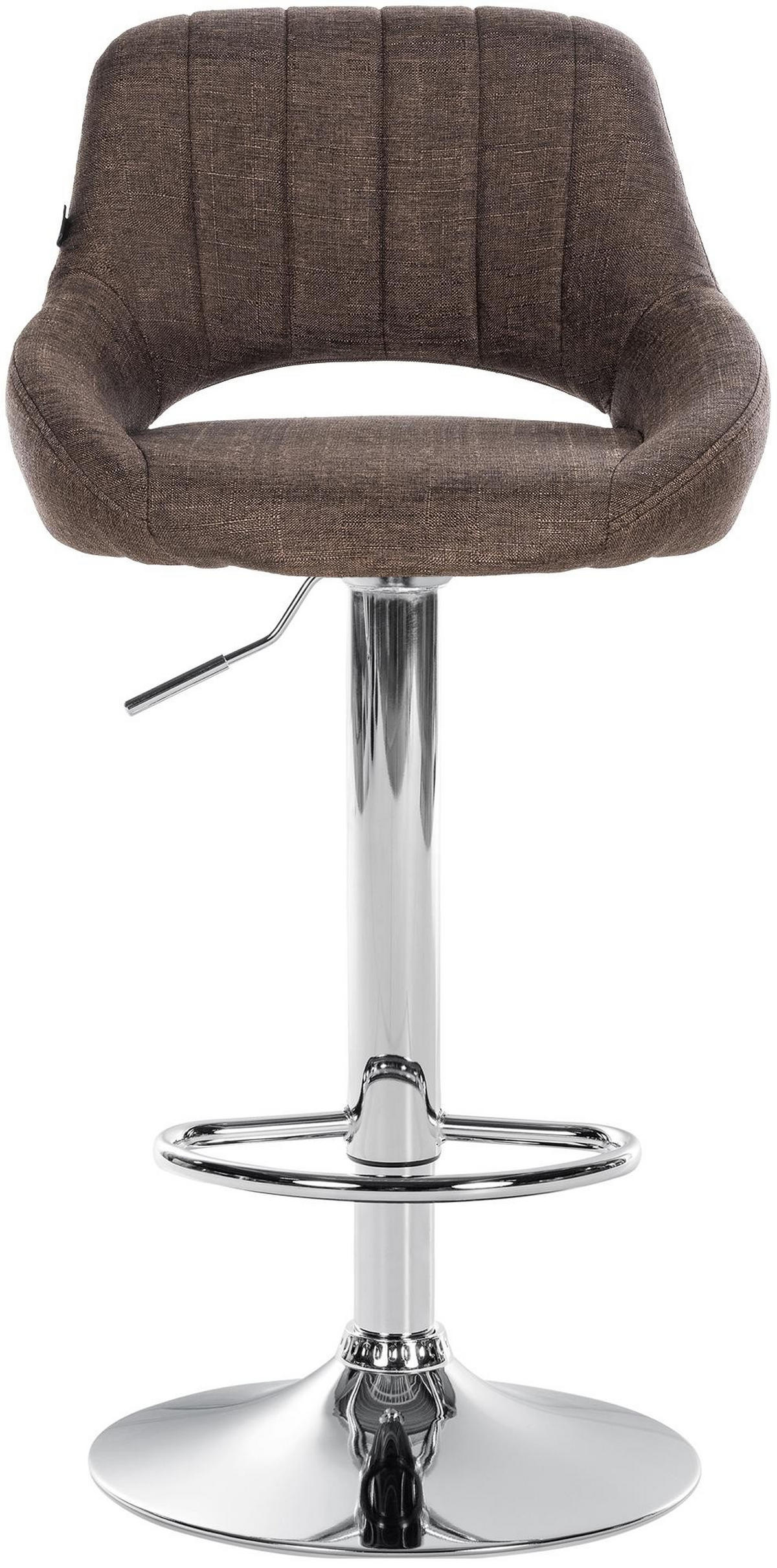 BARHOCKER Milet höhenverstellbar braun - Braun, Textil (47/85/48cm) - furnicato