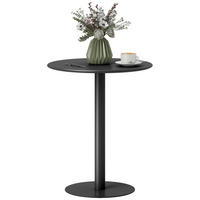 ESSTISCH DE-08390 für drinnen & draußen, 2 Personen Schwarz - Schwarz, Metall (60/60/72cm) - ComfortXL
