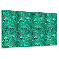 WANDPANEEL 100 x 50 cm Malachit-Textur - Mintgrün/Grün, Textil (100/1.6/50cm) - TULUP