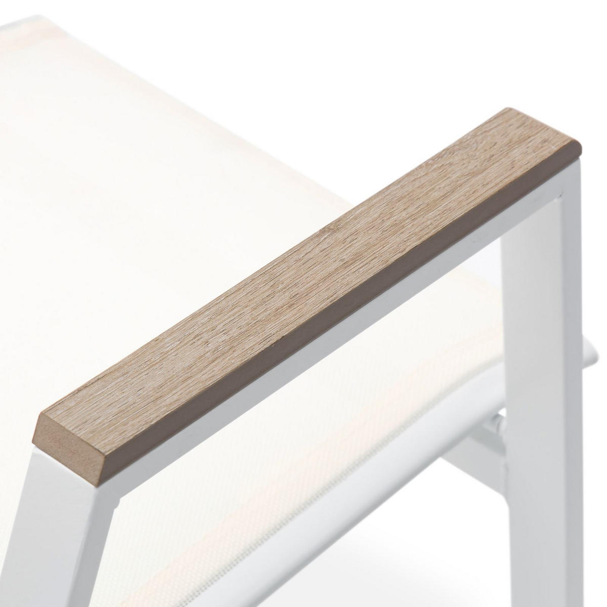 GARTENSTÜHLE MONDELLO 6er-Set beige, weiß - Beige, Metall (47/90/42cm) - IDIMEX