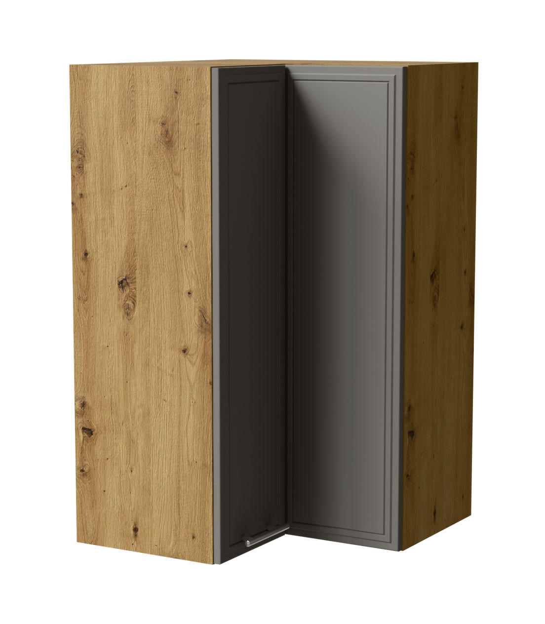 ECKHÄNGESCHRANK Salo W14/60 Eiche Artisan / Dust Grey Matt 60 / 60 / 96cm - Eiche Artisan/Grau, Holz/Holzwerkstoff (60/96/60cm) - Feldmann-Wohnen