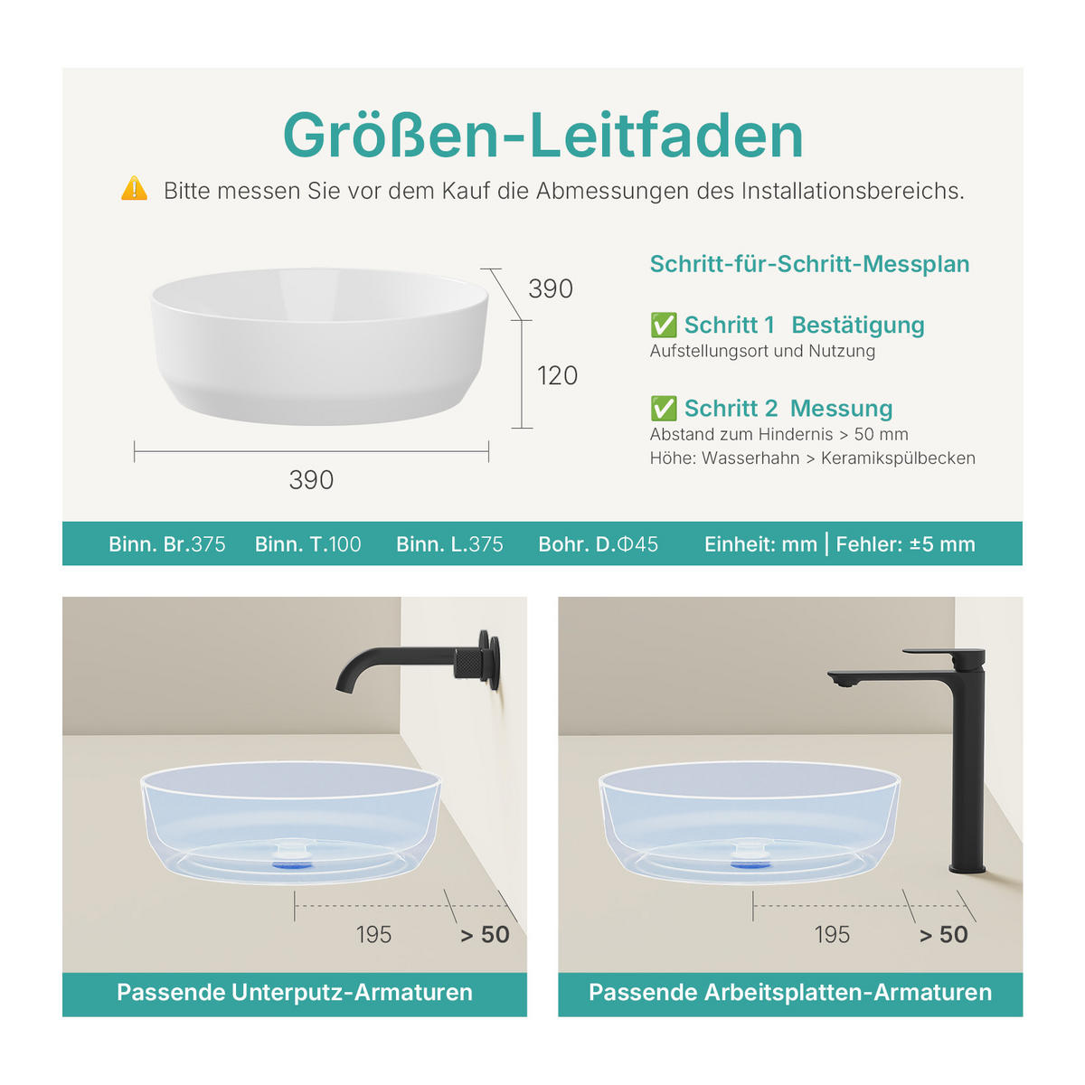 WASCHBECKEN Zylindrisch Keramik Weiß glänzend - Weiß, Keramik (39/12/39cm) - EMKE