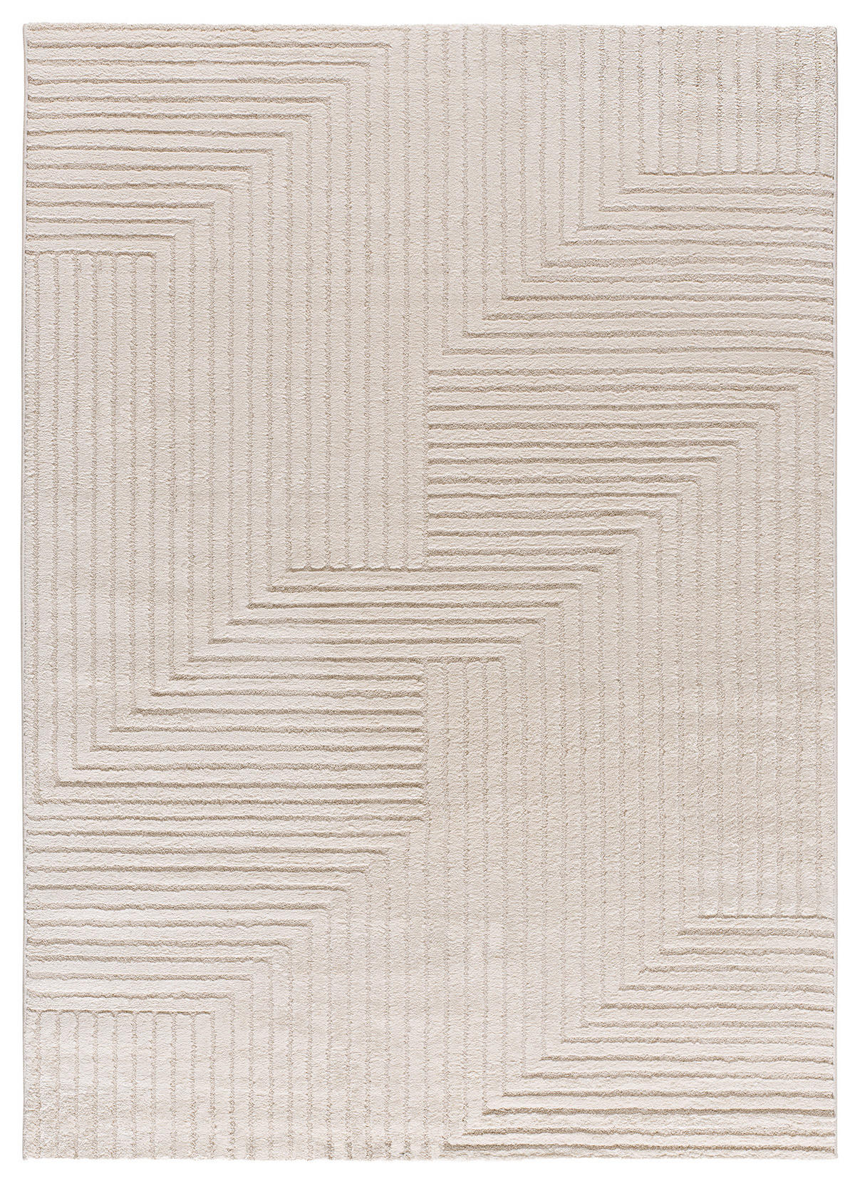 WEBTEPPICH Creme Verona 120/170 cm - Creme, Naturmaterialien/Textil (120/170cm) - Atticgo