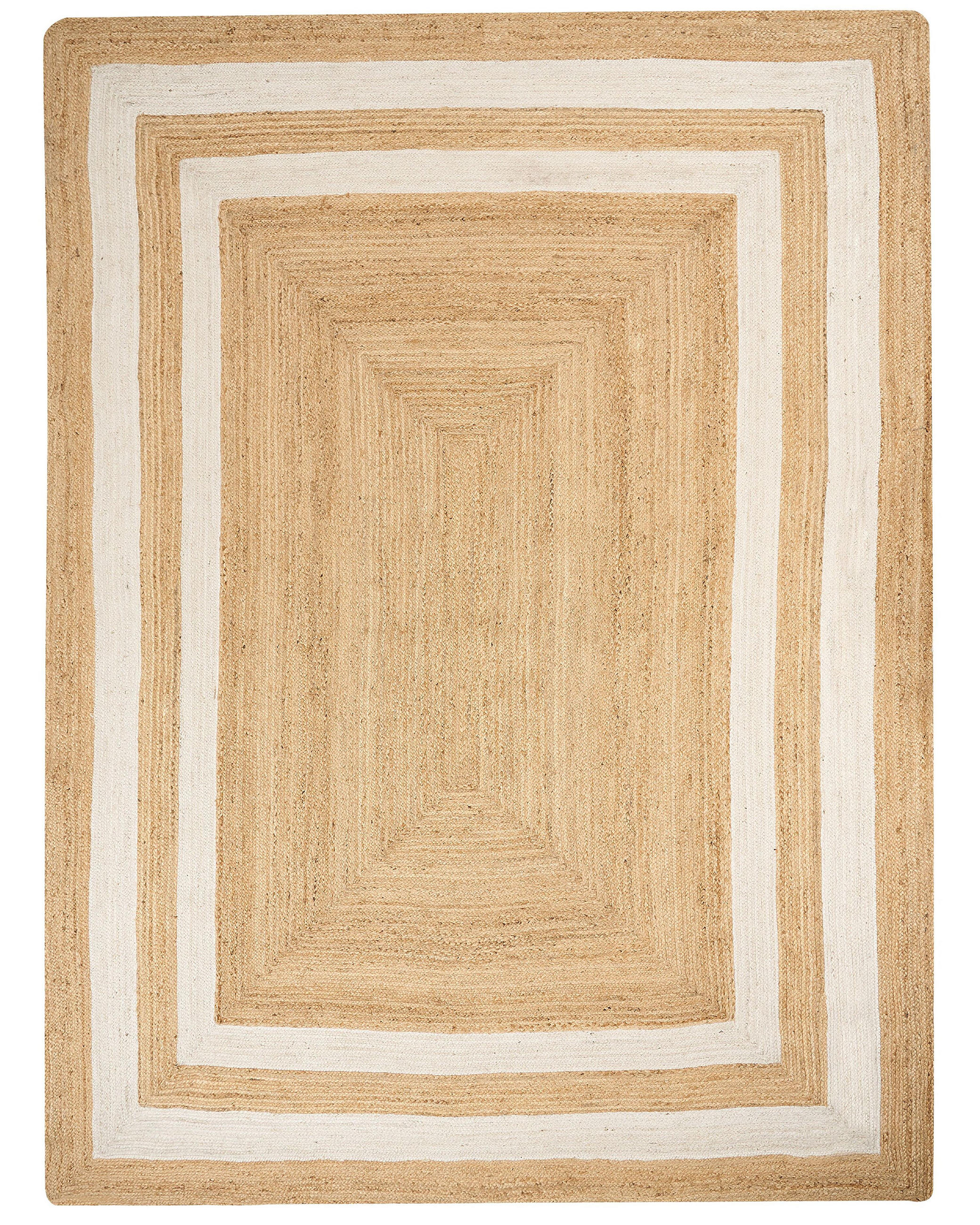 TEPPICH geflochten Beige 300/400 cm Gemerek - Beige, Naturmaterialien (300/400cm) - Beliani