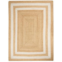 TEPPICH geflochten Beige 300/400 cm Gemerek - Beige, Naturmaterialen (300/400cm) - Beliani