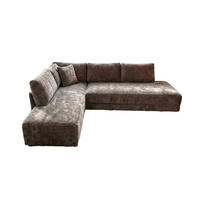 SCHLAFSOFA SADIRA Taupe Flachgewebe - Taupe/Schwarz, Kunststoff/Textil (288/209cm) - KAWOLA