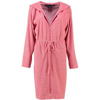 BADEMANTEL DAMEN KURZMANTEL MIT KAPUZE 817 KORALLE - 22 - Rot, Textil (XSnull) - Cawoe