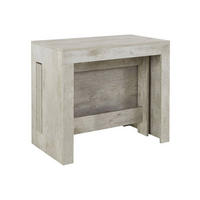 AUSZIEHBARER TISCH Holz-Effekt Zement 90/300/77 cm - Grau, Holzwerkstoff (90/300/77cm) - DMORA