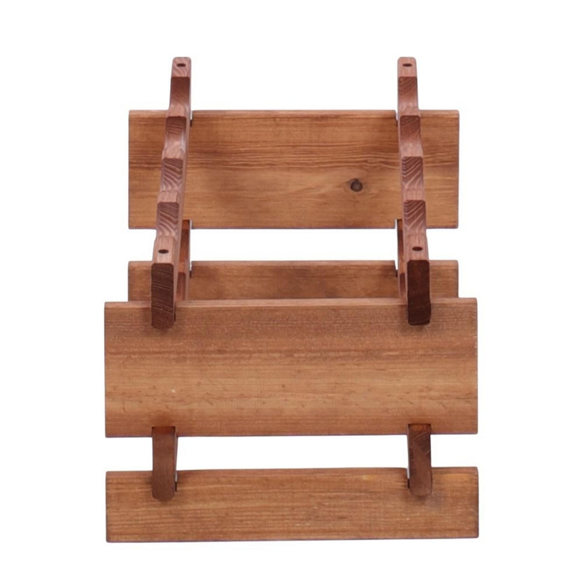 WEINREGAL VINOTECA FLEX PRO HxBxT 23x46x28cm 8 Flaschen auf 2 Ebenen Braun geölt - Braun, Holz (46/23/28cm) - PROREGAL