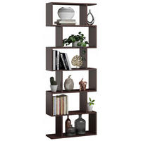 BÜCHEREGAL BASK MAX Wenge 76,4/28/210 cm - Wengefarben, Holzwerkstoff (76.4/210/28cm) - Matkam Möbel