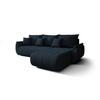 ECKSOFA mit Schlaffunktion TOKYO Wind 77 - Dunkelblau, Textil (280/185cm) - Bedante