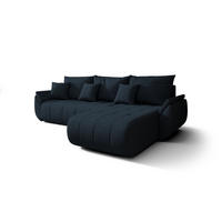 ECKSOFA mit Schlaffunktion TOKYO Wind 77 - Dunkelblau, Textil (280/185cm) - Bedante