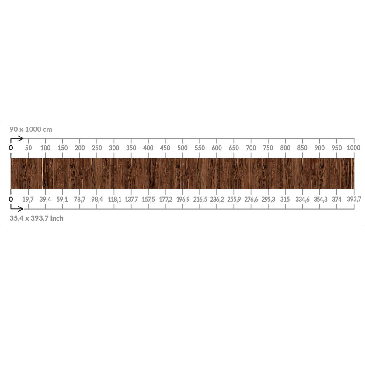 BALKON SICHTSCHUTZ Santos Palisander 650/90 cm - Braun, Kunststoff (650/90cm) - Bilderwelten