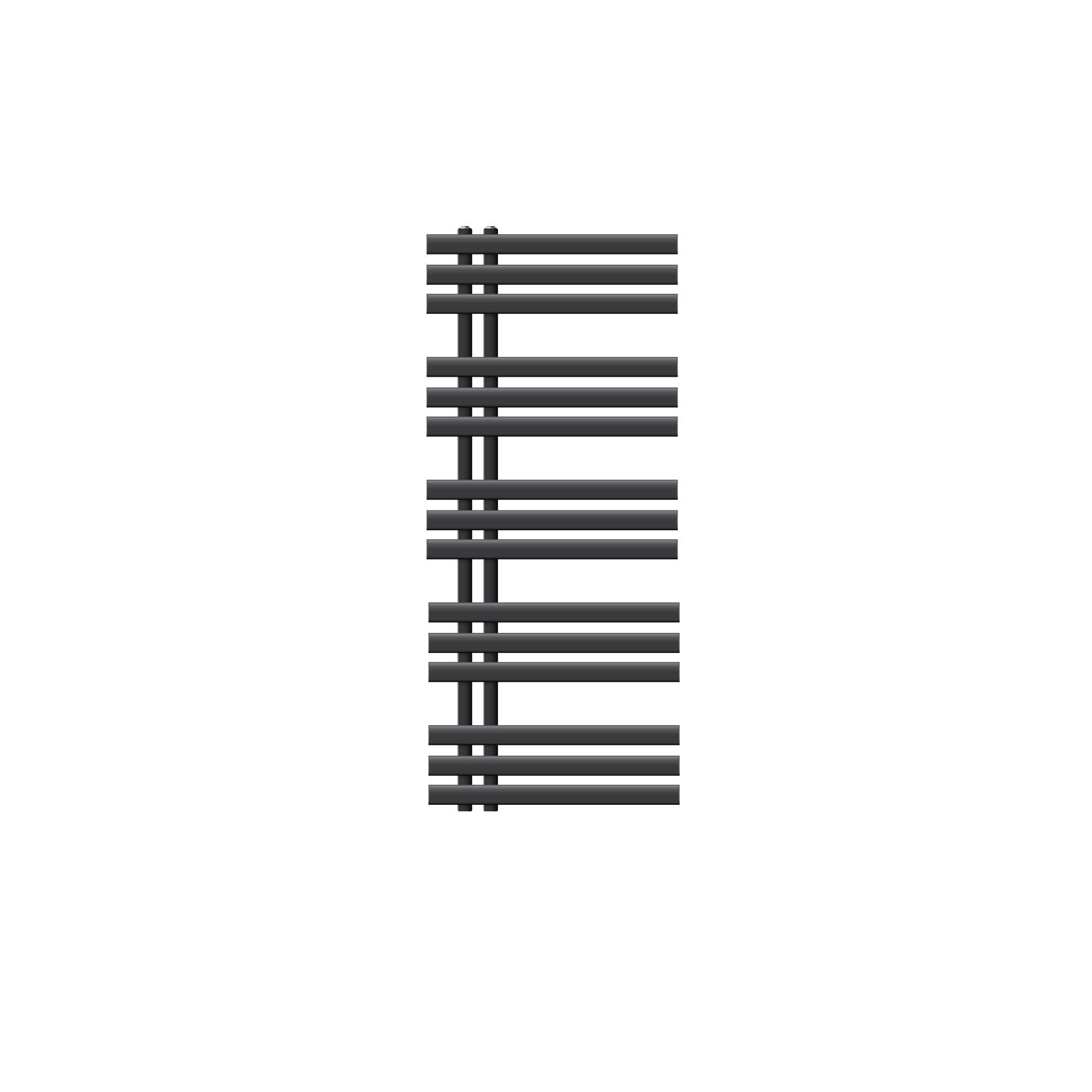 BADHEIZKÖRPER Iron EM 500x1200 Anthrazit - Anthrazit, Metall (50/120/3cm) - LuxeBath