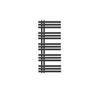 KOUPELNOVÝ radiátor Iron EM 500x1200 antracit - antracitová, kov (50/120/3cm) - LuxeBath