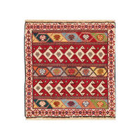 TEPPICH Gashgai Mehrfarbig 65/63 cm Schurwolle - Multicolor, Textil (63/65cm) - Looma