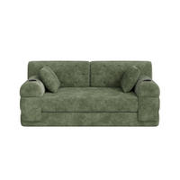 PAT SUPRAETAJAT METALIC, negru, 90x200cm, cu birou și raft - verde, material textil (168/81/80cm) - Urban Meuble