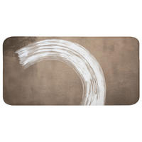 KOUPELNOVÁ PŘEDLOŽKA Barva - hnědá - Japandi 120x60 cm - barva mokka, textil/plast (120/60cm) - OnlyWow