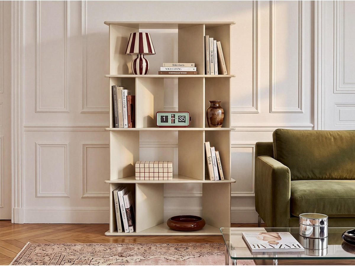 BÜCHERREGAL - 100 cm x 40 cm - holz - beige Morenci - Beige, Holz (100/165.5/40cm) - Vente-Unique