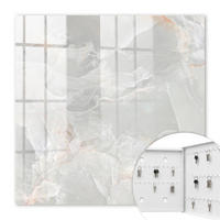 SCHLÜSSELBOX Weiß 30x30 cm – Türöffnung nach rechts - Neutrale Eleganz - Weiß, Metall (30/30/5cm) - TULUP