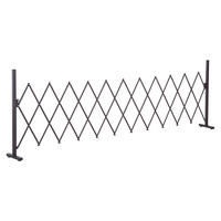 GARTENZAUN, Aluminium, Eisen, Dunkelbraun, 103,5H x 35-300L cm - Dunkelbraun, Metall (31/103cm) - Outsunny