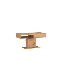 COUCHTISCH rechteckig stufenlos höhenverstellbar Schubalde 110/65/59 cm - Eiche Artisan, Holzwerkstoff (65/110/59cm) - designimpex