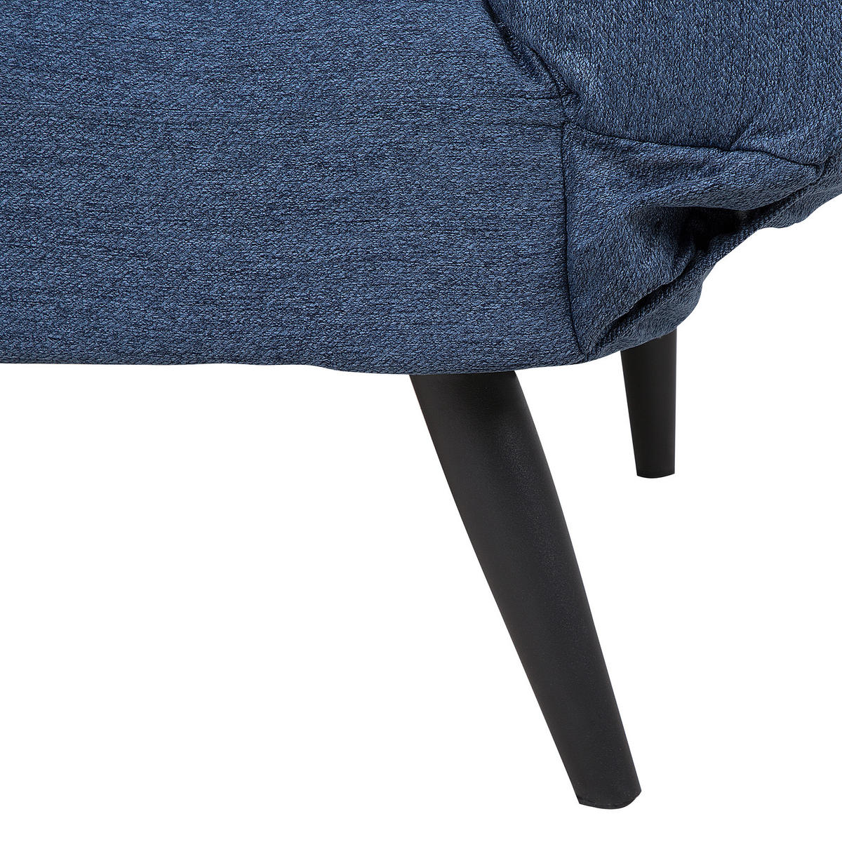 2-SITZER-SCHLAFSOFA Polsterbezug Marineblau Brekke - Hellblau, Textil (183/90/75cm) - Beliani