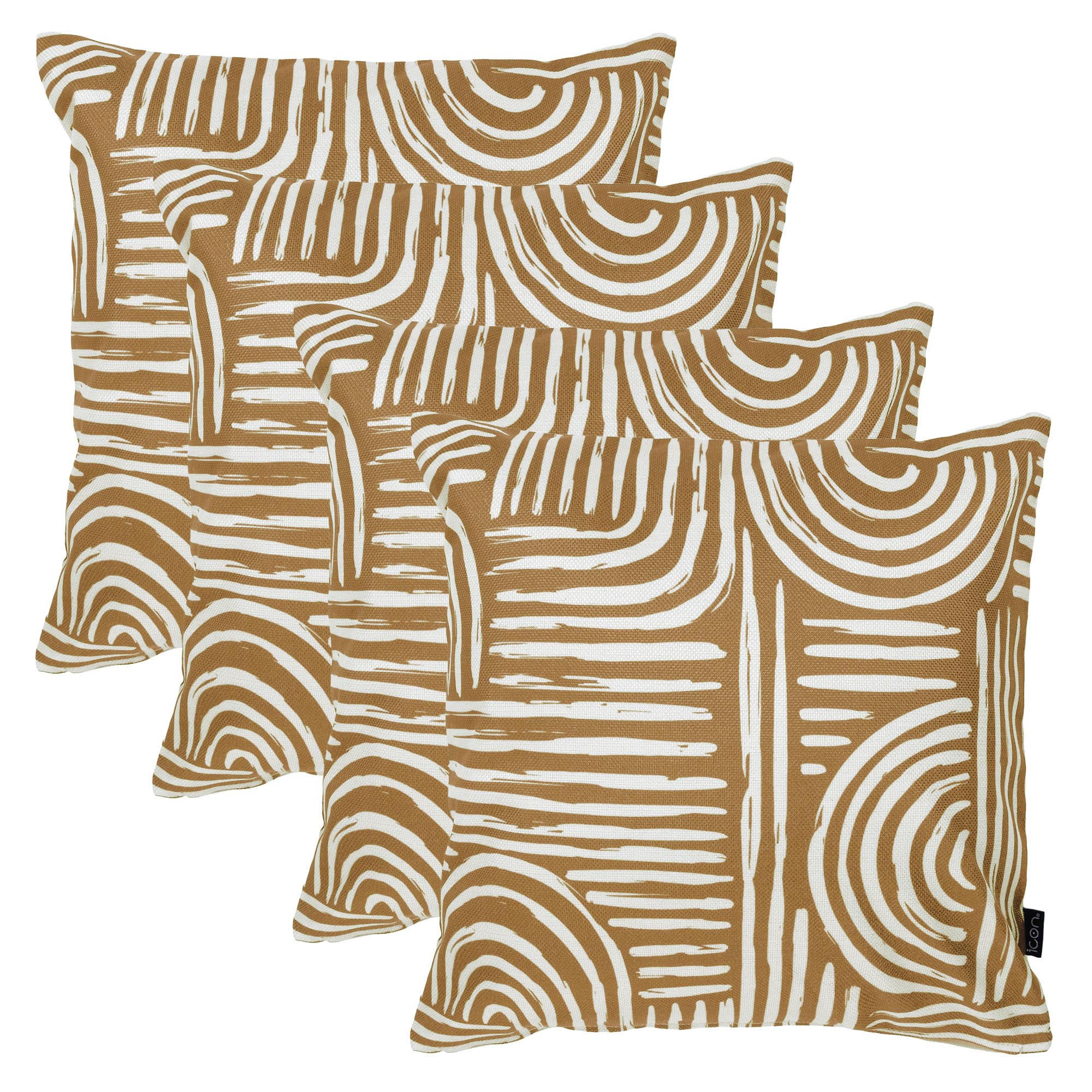 OUTDOORKISSEN 4er Set - Braun, Textil (43/43cm) - icon