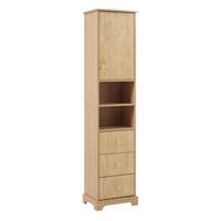 HOCHSCHRANK 40/30/172 cm aus MDF mit 3 Schubladen und verstellbarem Einlegeboden Natur - Naturfarben, Holzwerkstoff (40/172/30cm) - Modenvie