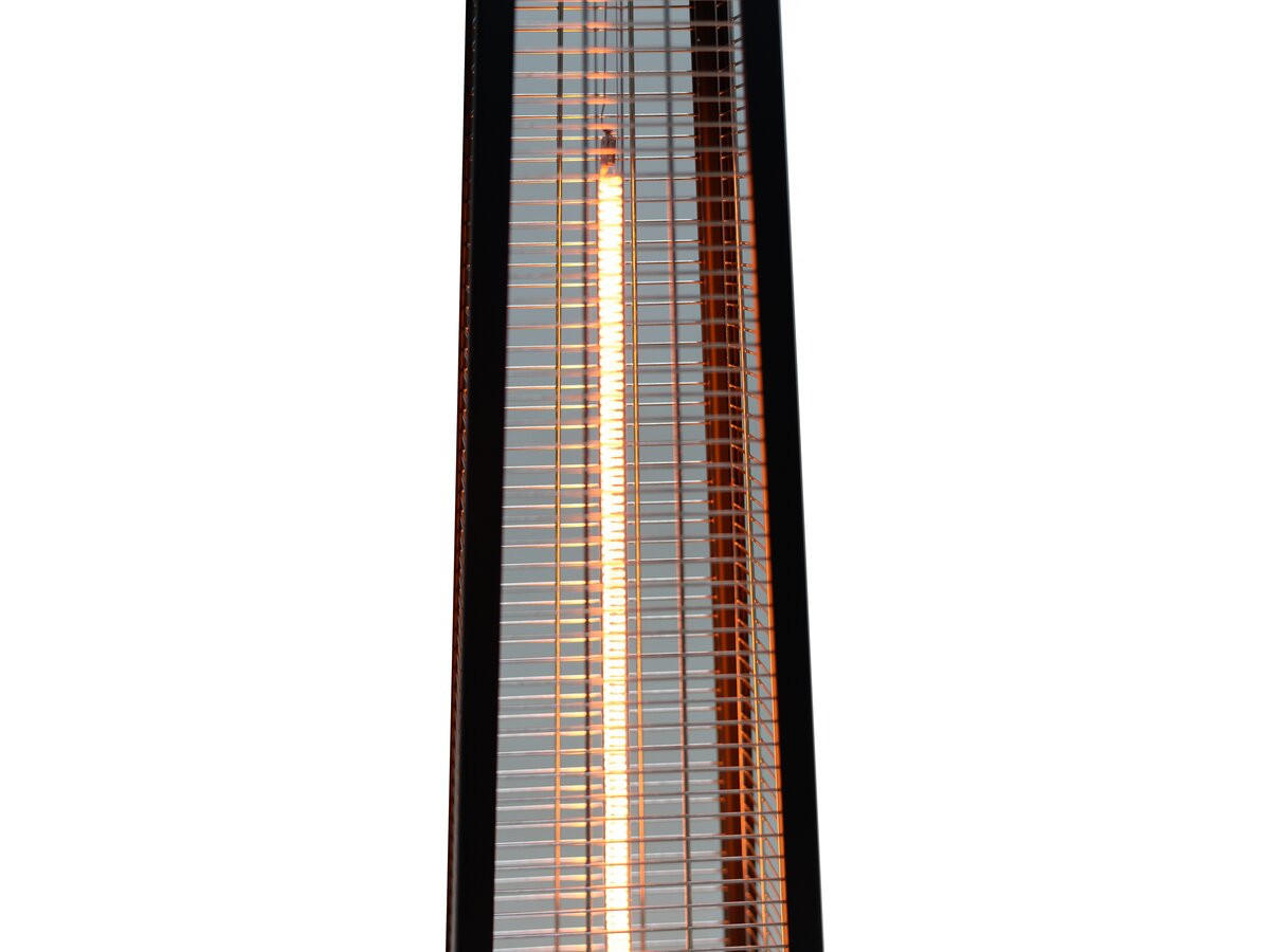 AUSSENHEIZUNG volcano Schwarz - Schwarz, Metall (20/20/80cm) - Habitat Garten