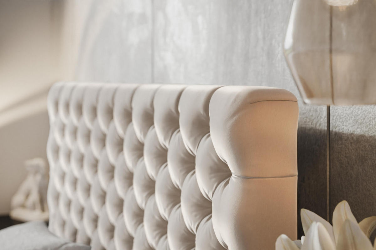 BETT 160x200 - Polsterbett mit Bettkasten und Holzrahmen - Elegant Betten - Weicher Jasminstoff - Kollektion Miami, Beige - AlpiMeble - Beige, Holz/Kunststoff (160/200cm) - Alpi-Möbel