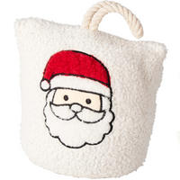 TÜRSTOPPER Weihnachtsmuster - Weiß, Textil (10/18cm) - Home Styling Collection