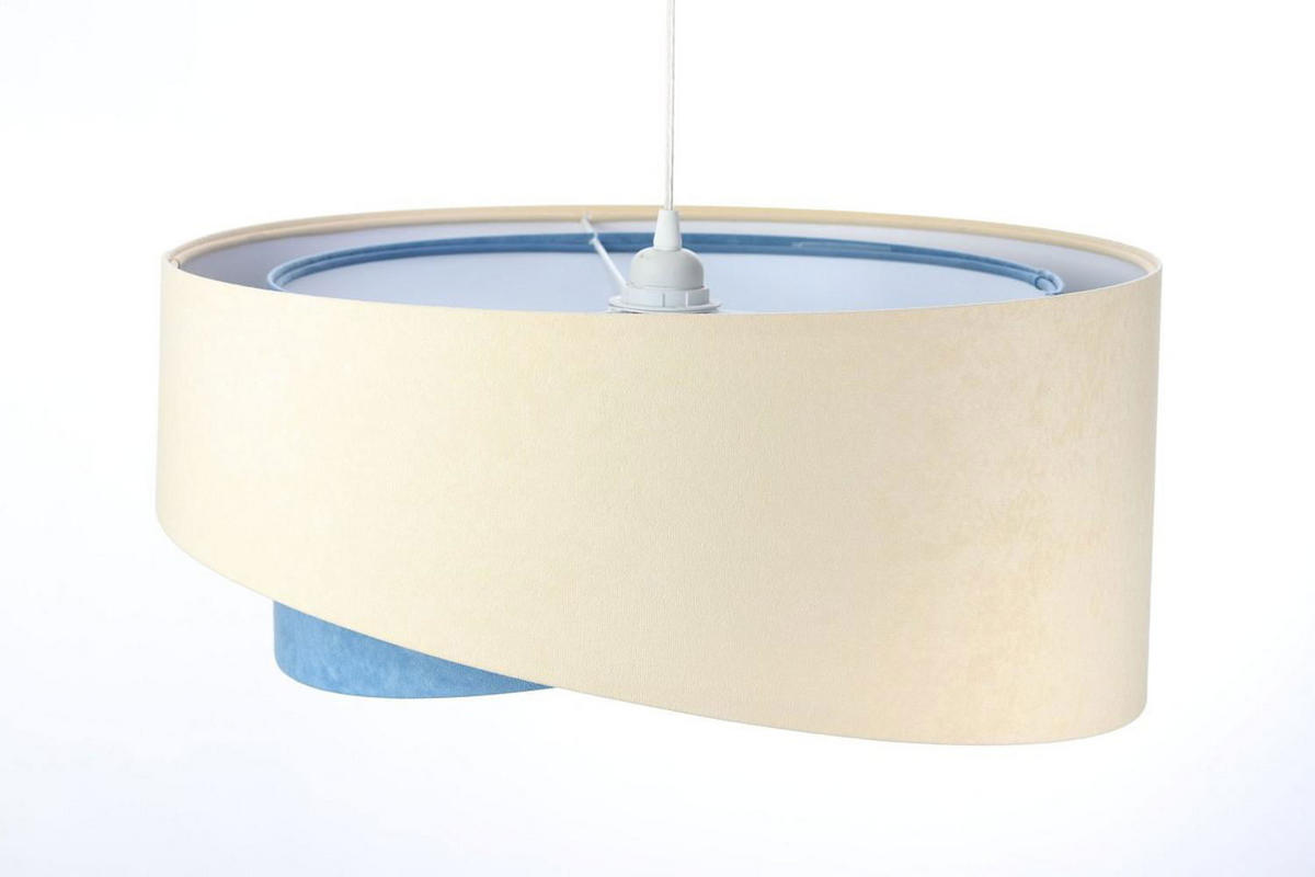 HÄNGELEUCHTE Blau 50/23 cm - Weiß, Kunststoff (50/1.3/23cm) - ONZENO