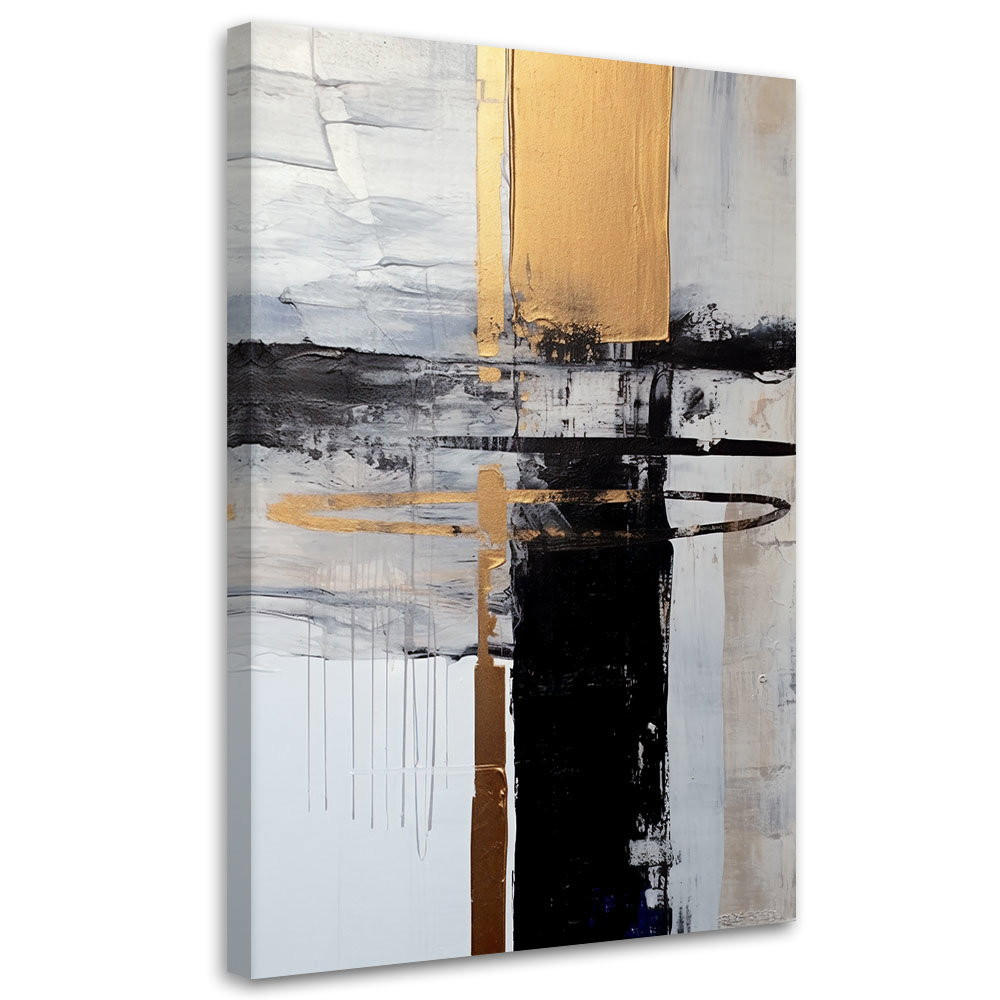KUNSTDRUCK Gold 80/120 cm - Goldfarben, Textil (80/120cm) - KUNSTLOFT