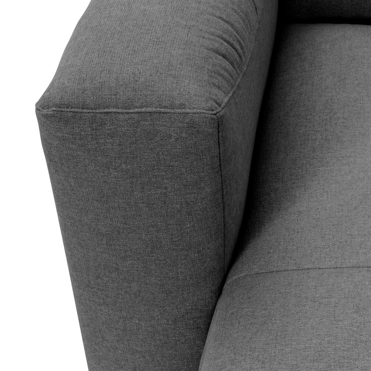 WOHNLANDSCHAFT 2 Kattrina Flachgewebe anthrazit - Anthrazit, Kunststoff (275/73/235cm) - 58aufmkessel