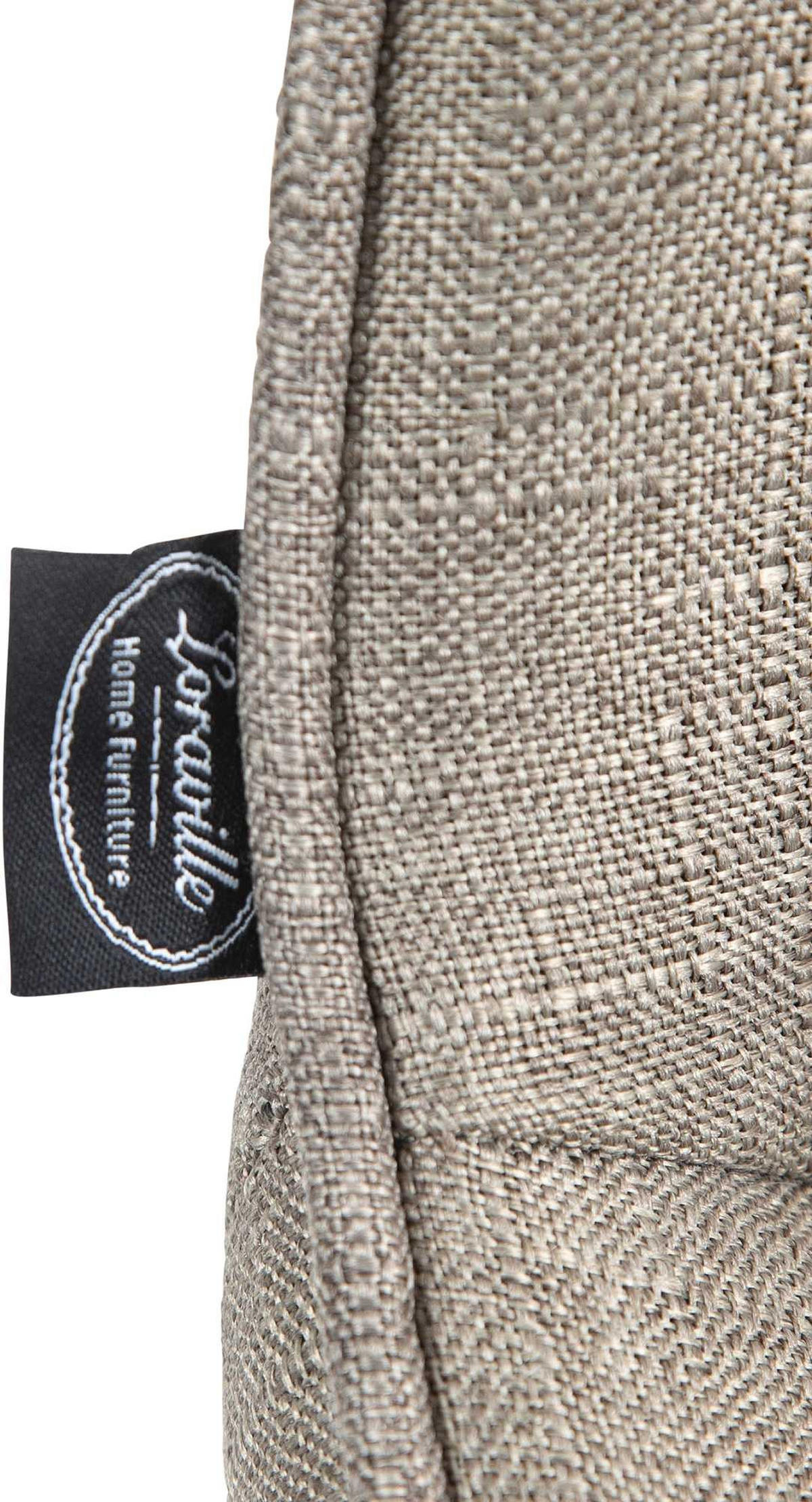 BARHOCKER 2er Set Stoff taupe - Taupe/Chromfarben, Textil/Metall (49/85/51cm) - CLP