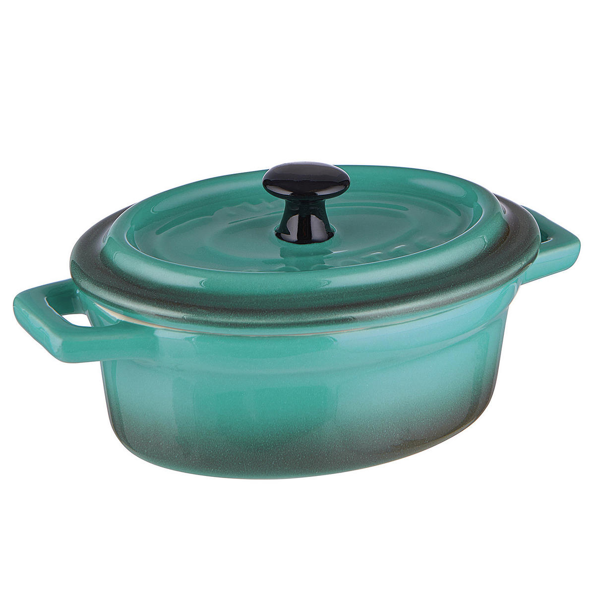 MINI-AUFLAUFFORM (4er Set) C'est Si Bon - Petrol, Stein (14/9/7cm) - Butlers