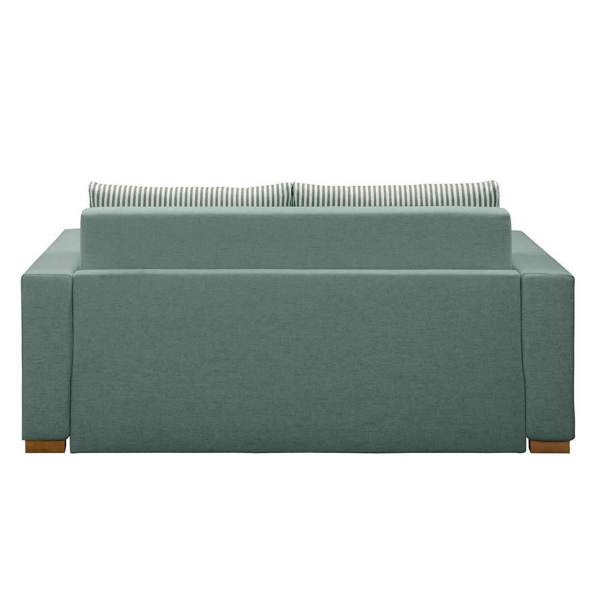 SCHLAFSOFA - Hellbraun/Mintgrün, Textil (173/90/90cm) - home24