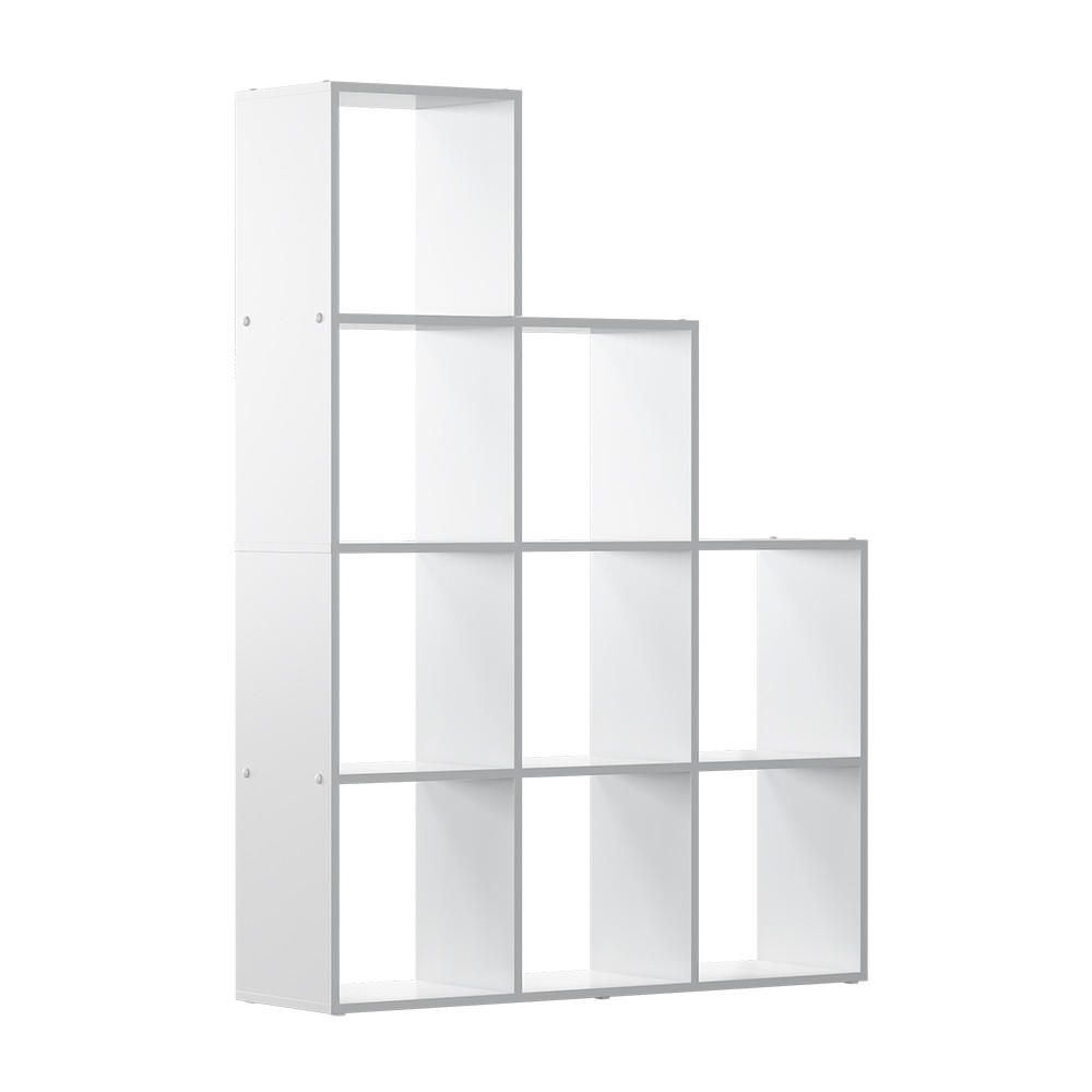 TREPPENREGAL Aramis Weiß 103.5 x 144 cm 9 Fächer - Weiß, Holzwerkstoff (103.5/144/29cm) - Vicco