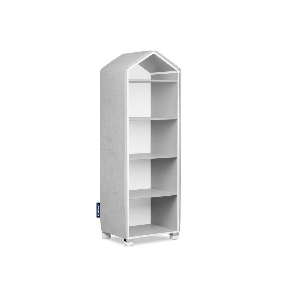 Thumbnail - Konsimo® Bezug-Für-Bücherregal, Grau, Textil, Rechteckig, 172x3x57 cm, Kinder- & Jugendzimmer, Kindermöbel, Kinderregale