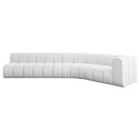 ECKSOFA modulares Sofa Karex-L2 - 399x194x70 cm Weiß - Weiß, Holzwerkstoff/Textil (399/194cm) - ALTDECOR