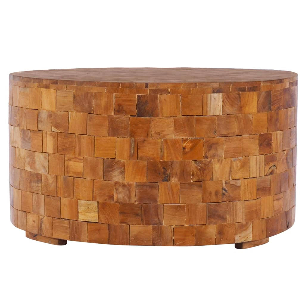 COUCHTISCH 60x60x35 cm Teak Massivholz - Braun, Holzwerkstoff (60/60/35cm) - furnicato