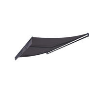 MARKISE adro grau 4 x 2.5 m aus aluminium manuell - Grau, Metall (250/14/295cm) - Concept Usine
