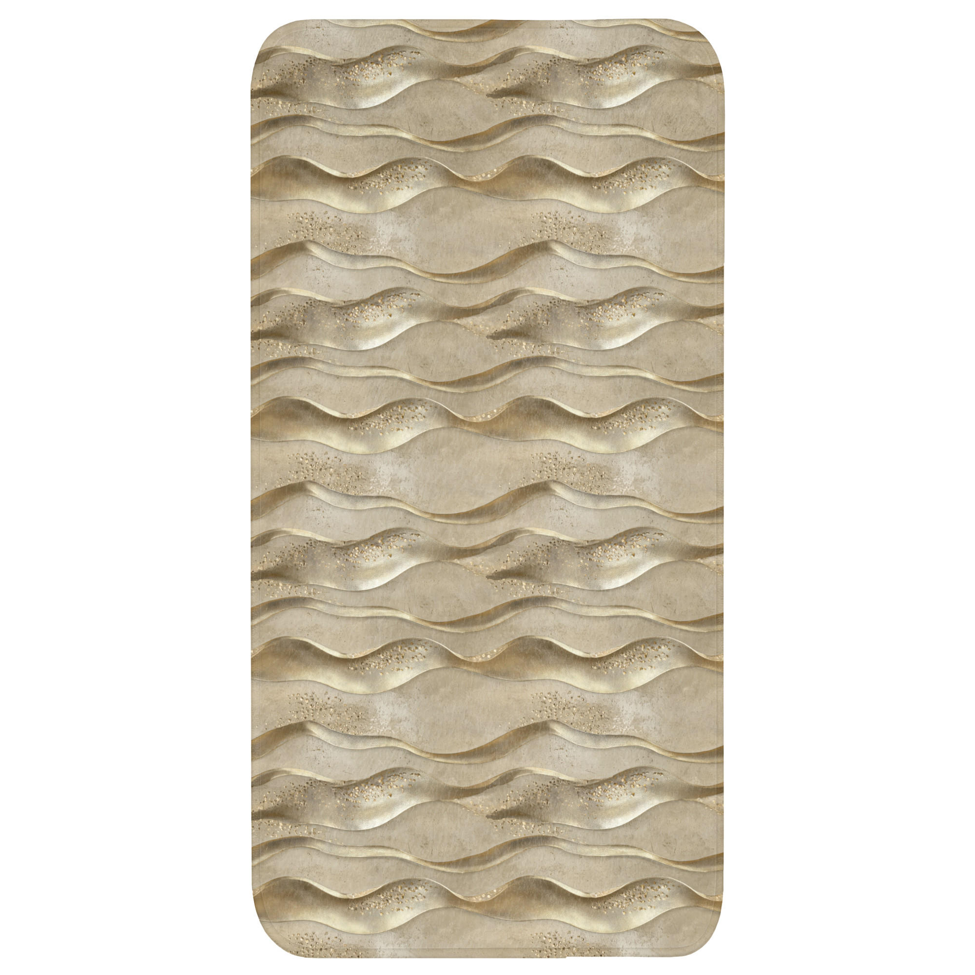 OnlyWow KOUPELNOVÁ PŘEDLOŽKA Vlny - vzor - zlaté 60x120 cm
