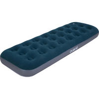 LUFTBETT Luftmatratze Camping 1 Person 191x73x22cm blau aufblasbar mit Fußpumpe - Blau, Kunststoff (73/191cm) - Avenli